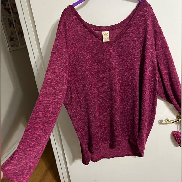 3X 22/24 Faded Glory Fuchsia sweater - Picture 7 of 10